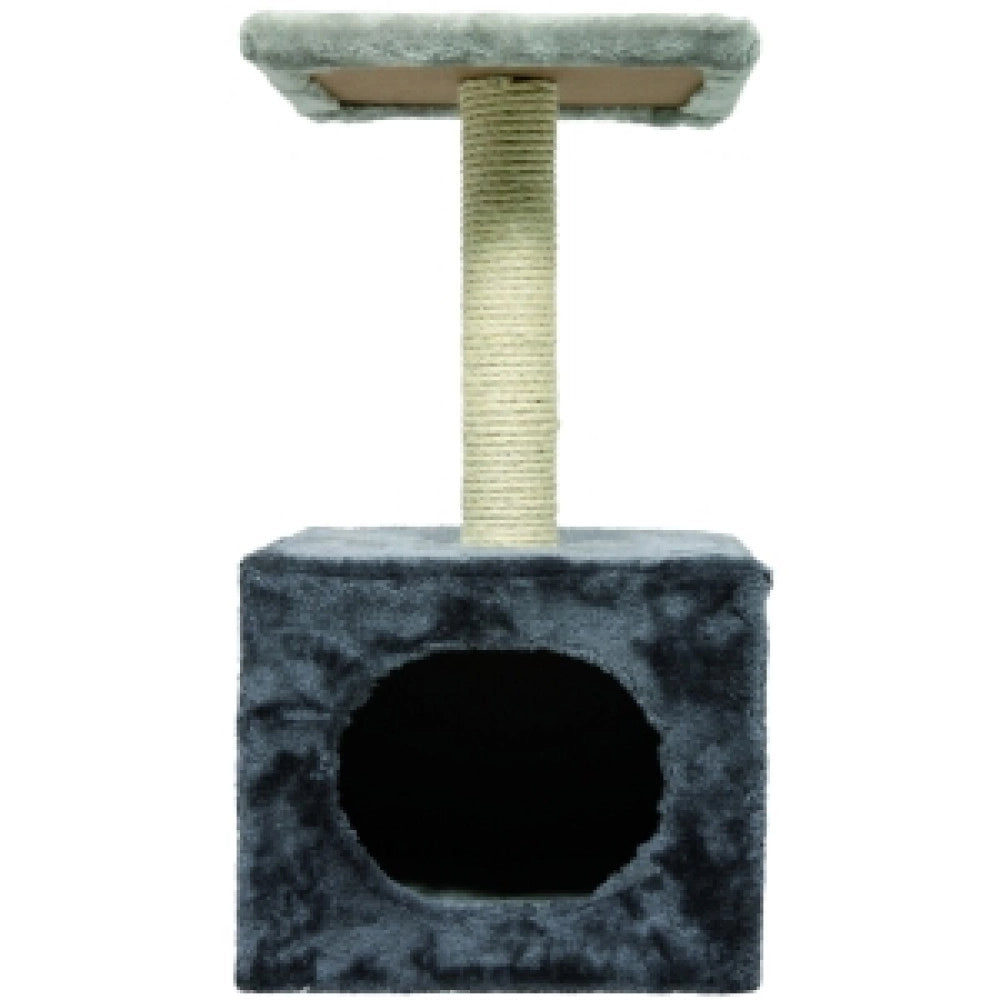 Trade Shop - Tiragraffi Ad Albero Graffiatoio Palestra Per Gatti Con Casetta Cuccia Gioco -