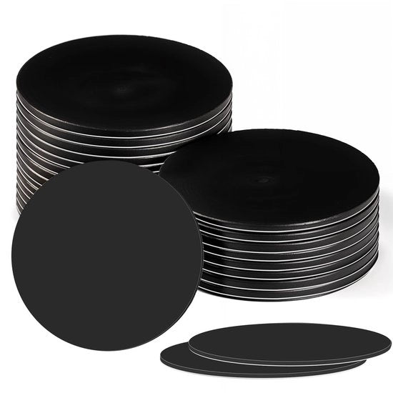 Etichette NFC - 20 pezzi - Descrivibili e autoadesive - 25 mm - Compatibili con TagMo - Ideali per Amiibo - Nero e bianco