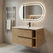 Base sospesa con cassetti cm 100 mod. LOFT - Rovere Naturale