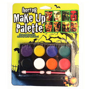 Trade Shop - Make Up Trucco 8 Colori 2 Pennelli Travestimento Festa Carnevale Halloween -