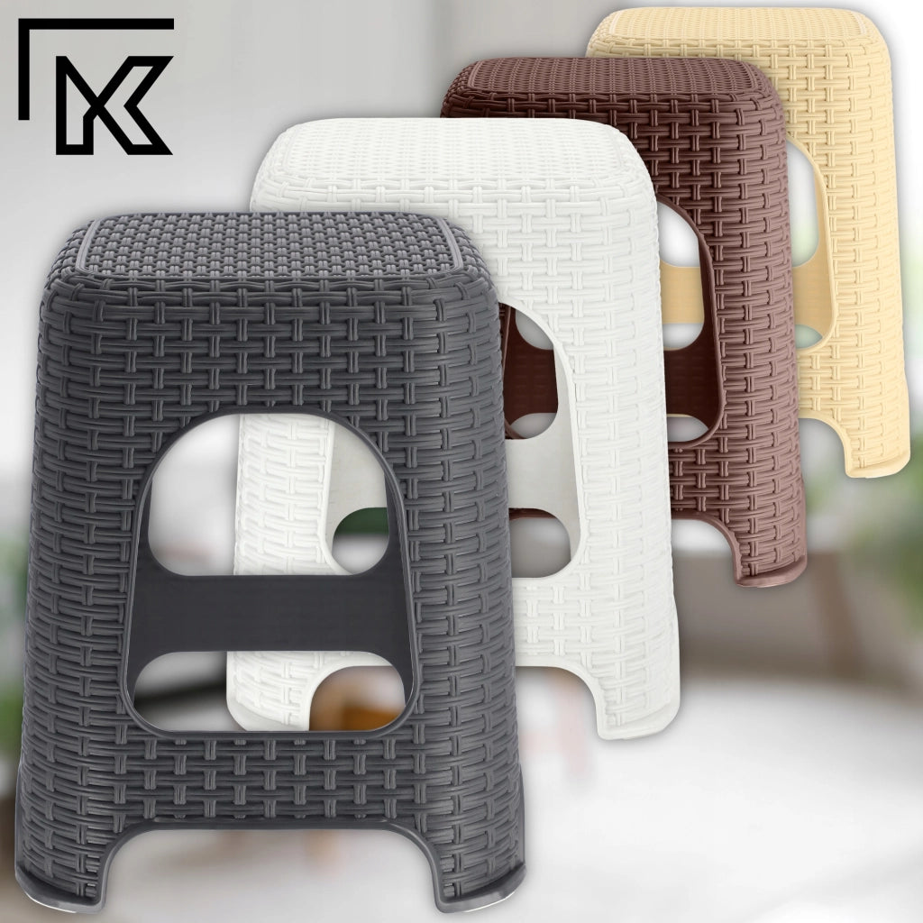 Sgabello da cucina KADAX con base antiscivolo, portata massima 120 kg.