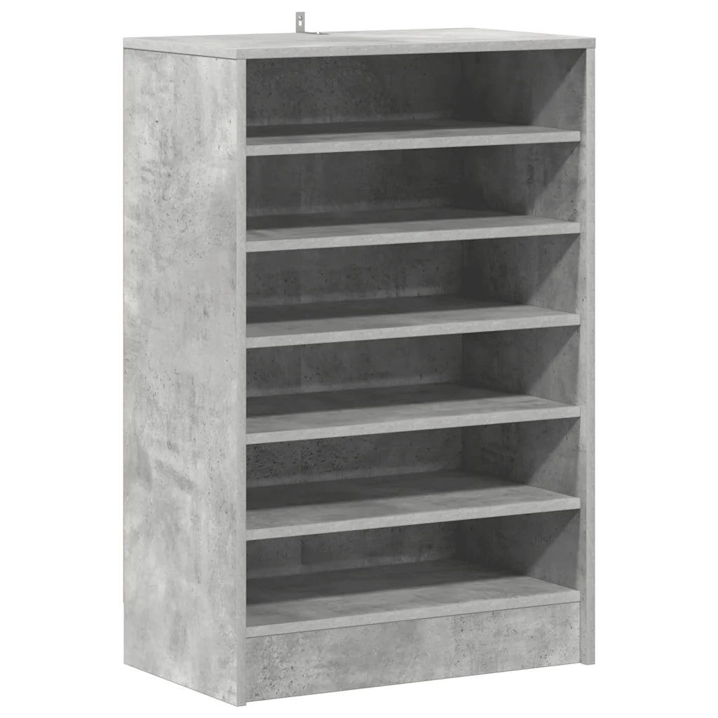 Scarpiera Grigio Cemento 60x35x92 cm in Truciolato 808949
