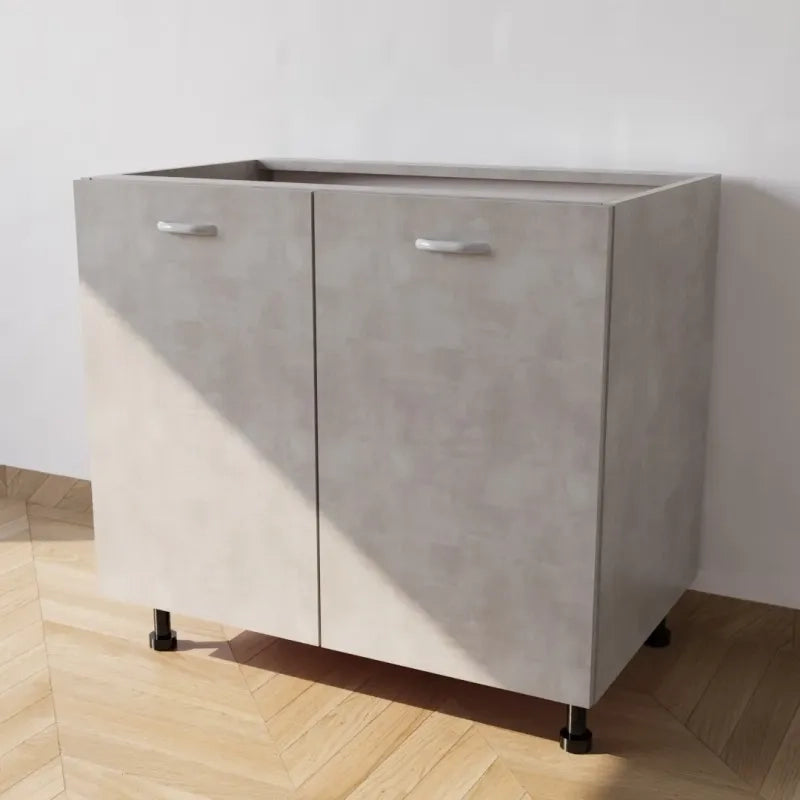 Mobile Base 90 Compreso Di Ante. H 72 Cm L 90 Cm P 55.5 Cm. Spedizione In Kit Cemento
