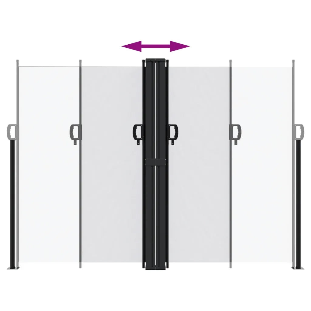 Tenda da Sole Laterale Retrattile-Tenda parasole per balcone per giardino Bianco 180x600 cm 941844