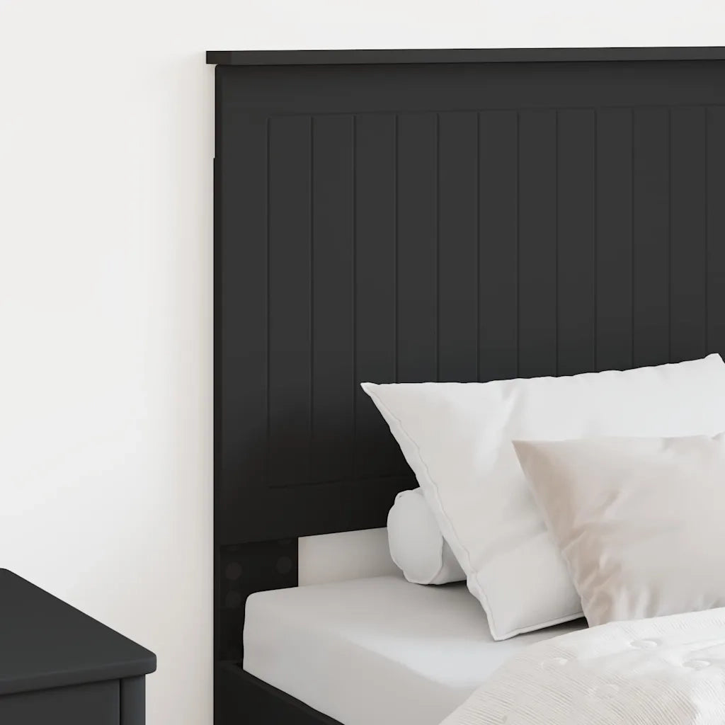 Testiera-Testata-Testiera Decorativa Rovere Nero 80 cm Legno multistrato 178879