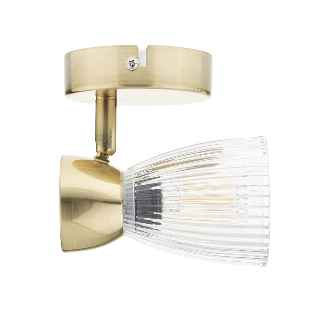 Plafoniera Milagro Best oro satinato vetro 1xE14 40W
