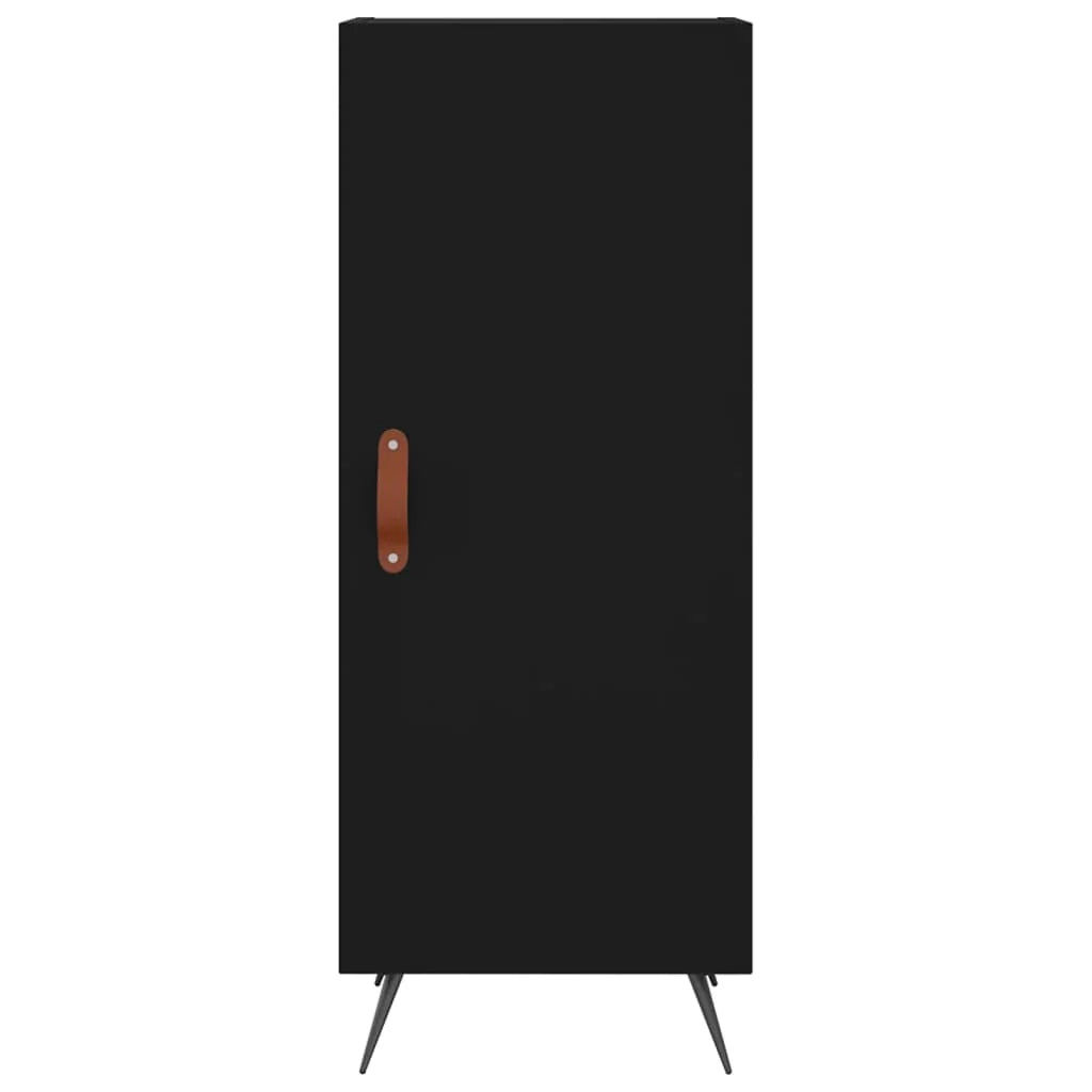 Buffet credenza cassettiera armadio mobile contenitore organizer per cucina soggiorno salotto 34,5 x 34 x 90 cm legno ingegnerizzato nero 02_0035890