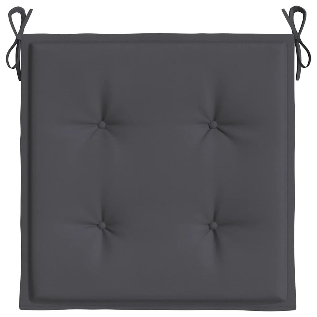 Cuscini per Sedia 4 pz Antracite 40x40x4 cm in Tessuto Oxford 47588