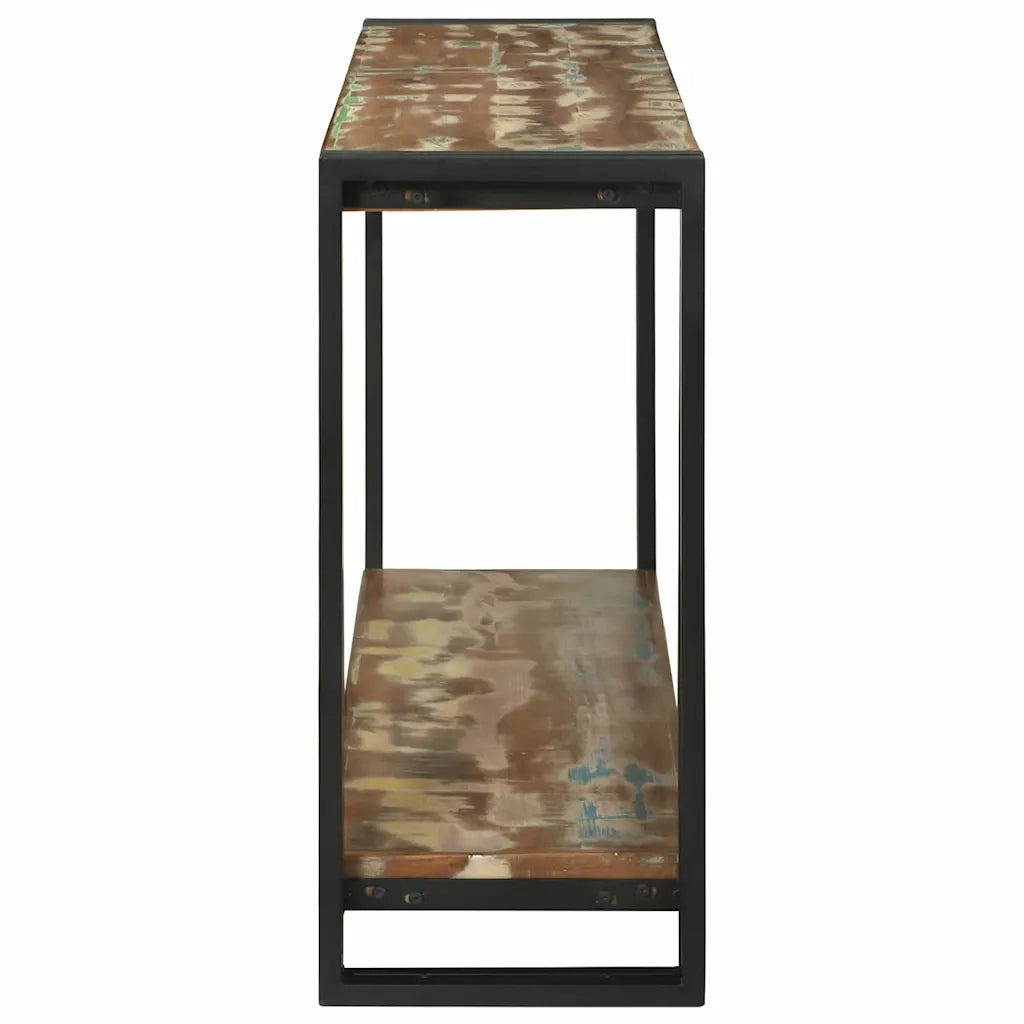 vidaXL Tavolo consolle 120 x 33 x 75 cm legno massello di riciclo