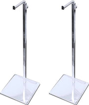 Supporto per Borse in Acciaio Inossidabile - Regolabile - Antiscivolo - Altezza 39-70cm - Base 13x13cm - Materiale Duraturo - Stabile in Acciaio Inossidabile - Tavolo per Borse