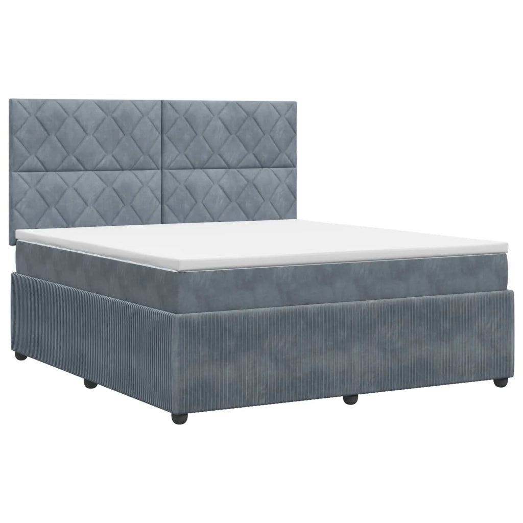 Letto box spring con materasso Grigio Scuro 180 x 200 cm 3454662