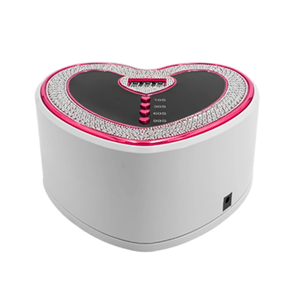 Trade Shop - Lampada Fornetto Per Unghie Sun D19 Uv Led 288w Forma A Cuore Decorata Display Digitale -