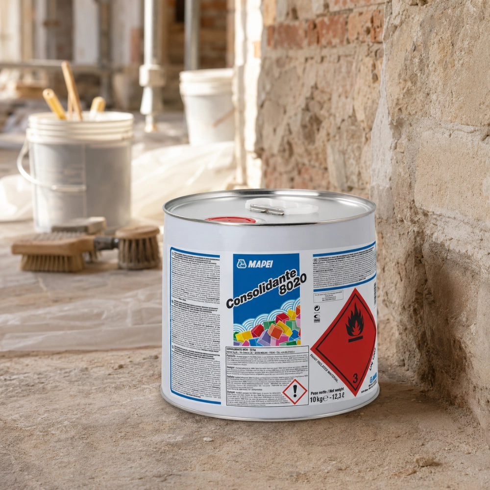 Mapei consolidante 8020 10 kg per restauro pietra mattoni e intonaci