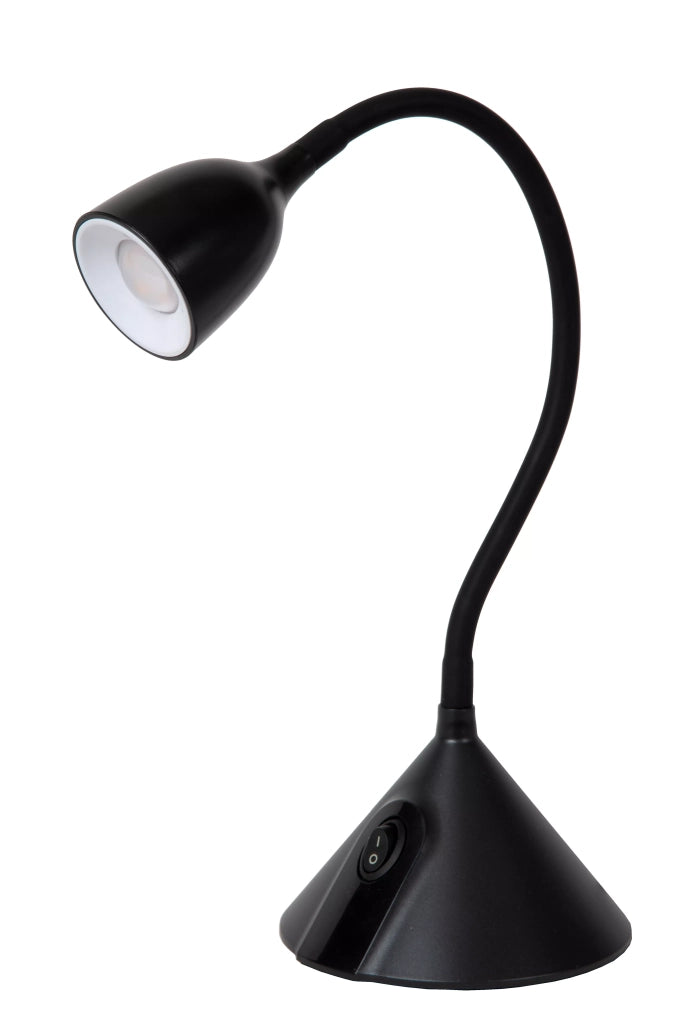 Lampada da scrivania nera regolabile LED 3,2W Milo Lucide