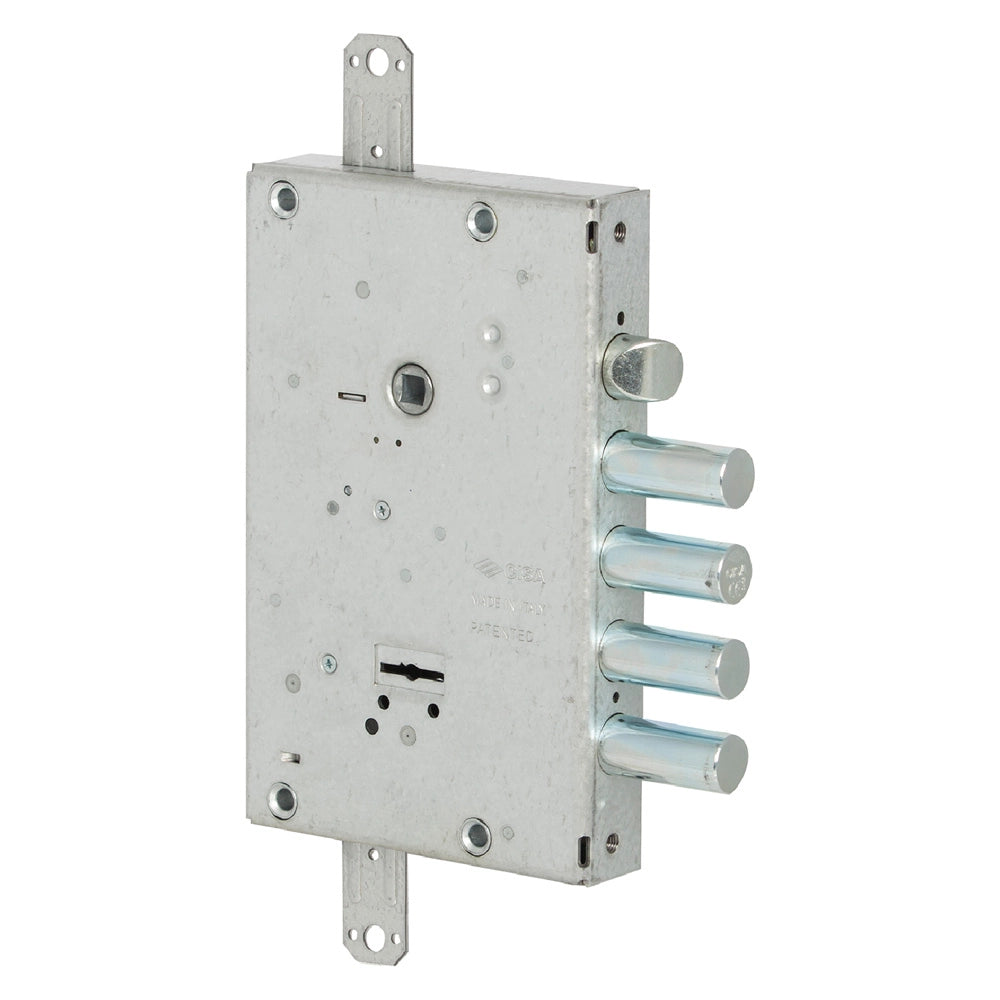 SERRATURA DA APPLICARE TRIPLICE PER PORTE BLINDATE ART. 57515 E 64 -4 mand./4 caten. chiave corta  - CISA