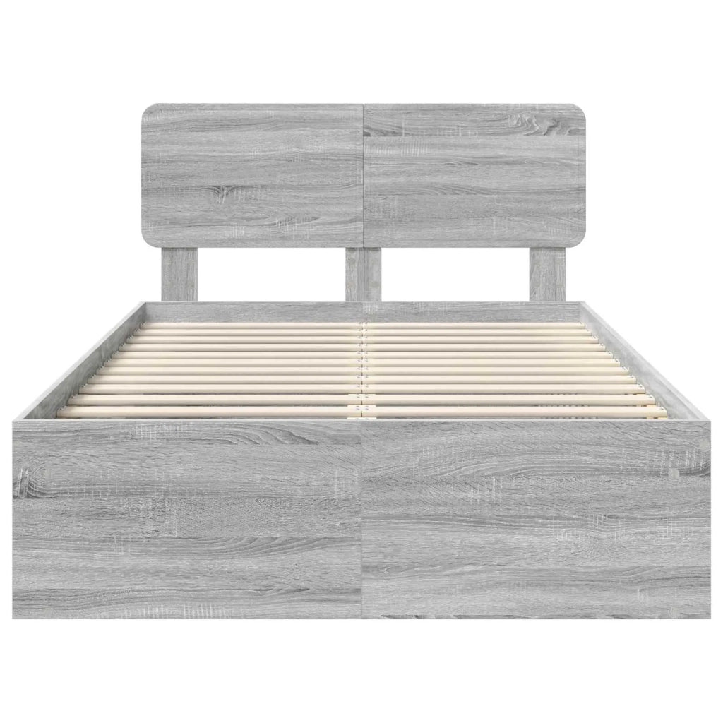 Struttura del letto Grigio Sonoma 120 x 200 cm Pino massello 3412101