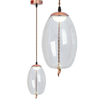 Lampada Led Da Soffitto Pensile Di Vetro App442-cp