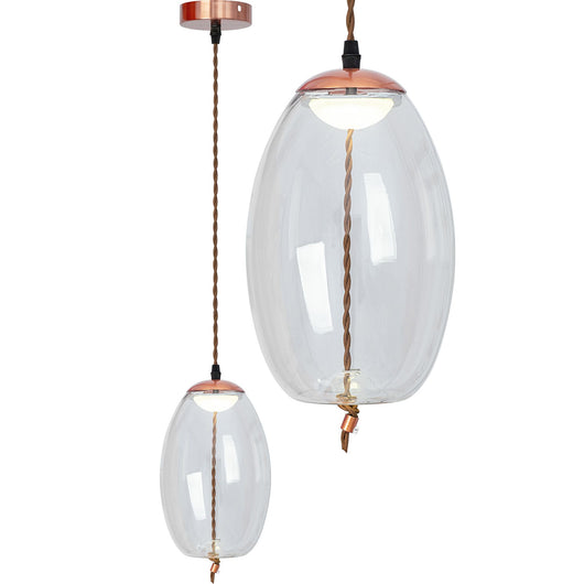 Lampada Led Da Soffitto Pensile Di Vetro App442-cp