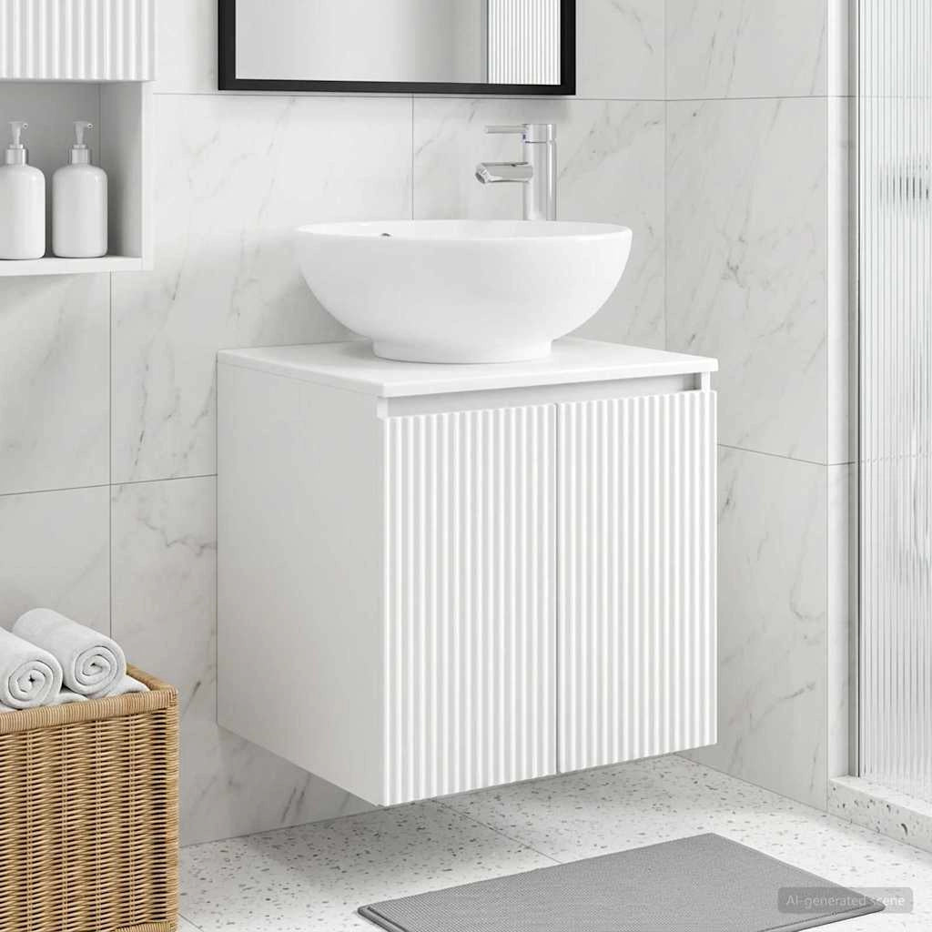 Mobile Lavabo da Parete Bianco 49,5 x 44,5 x 65 cm 890442