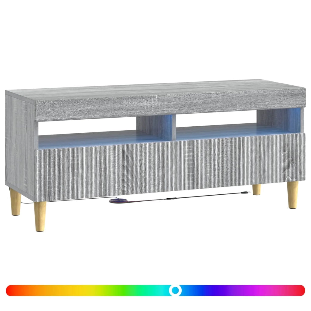 Mobile TV LED Sonoma grigio Legno ingegnerizzato 896771