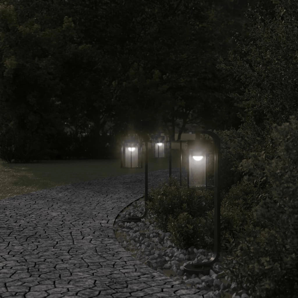 Lampade da terra per esterni 3 pezzi 60 cm acciaio inox nero 02_0042552