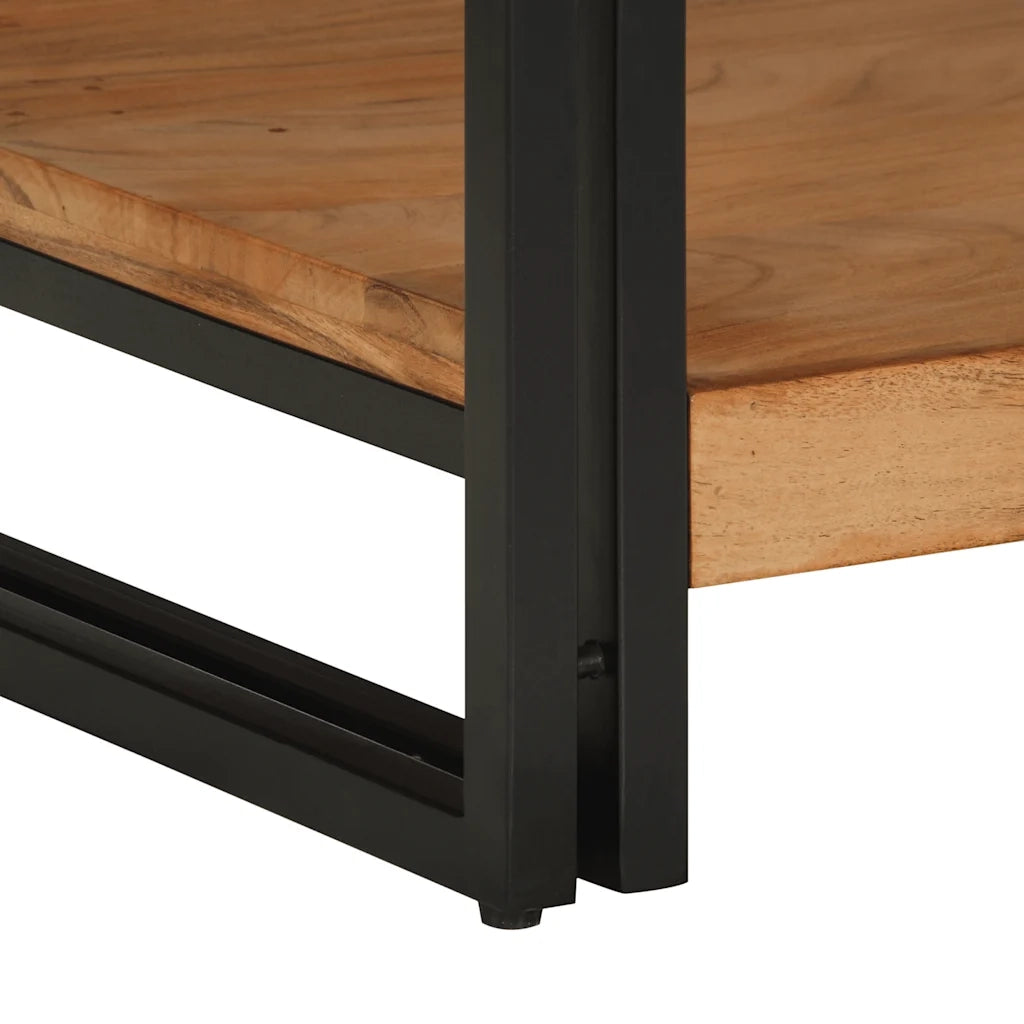Tavolino da Salotto 70x50x38 cm Legno Massello di Acacia