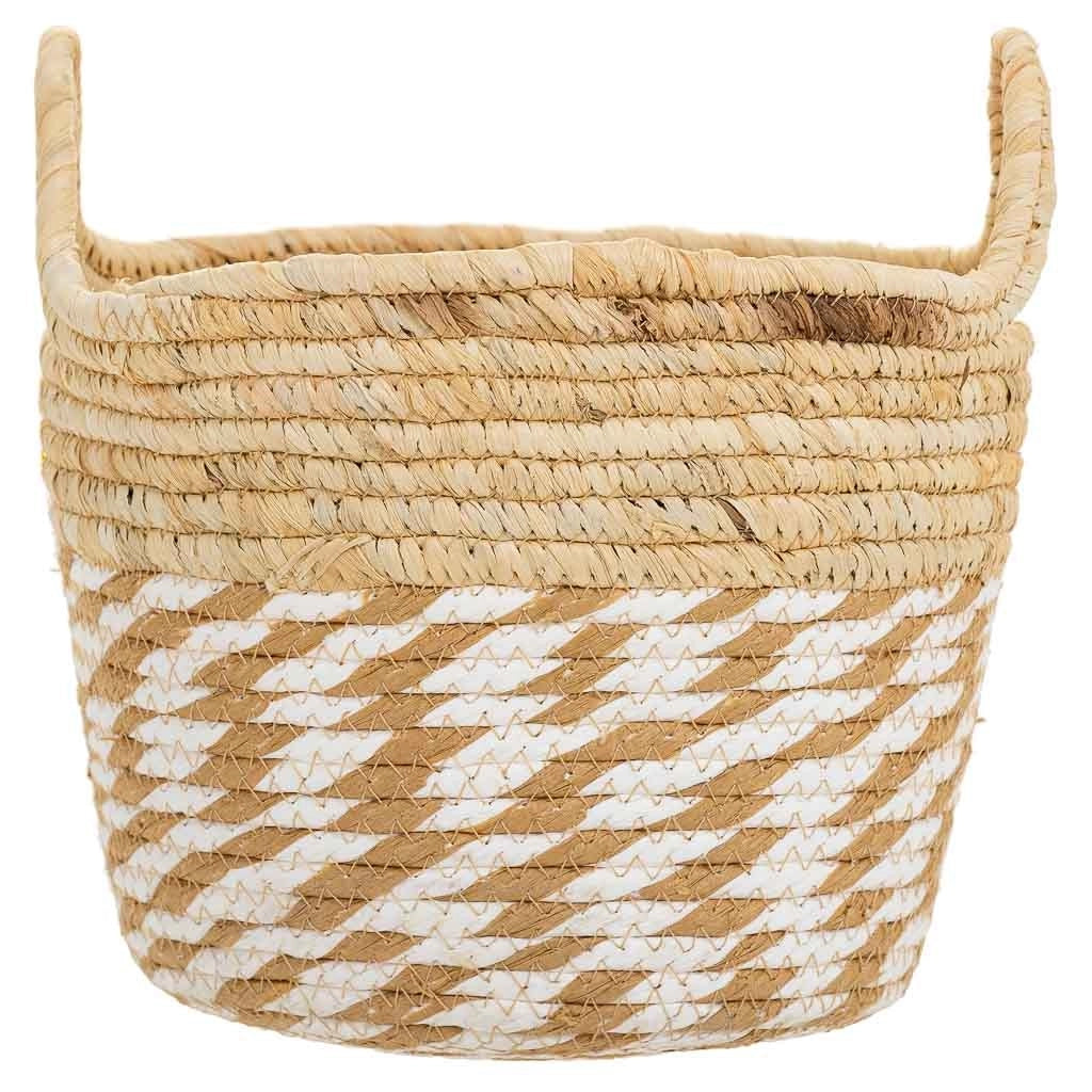 Cesto in fibra naturale marrone D30x21