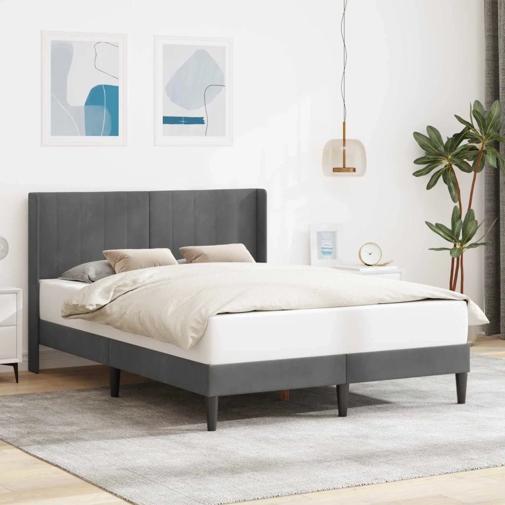 Struttura del letto Grigio Scuro 160 x 200 cm Velluto 42027516
