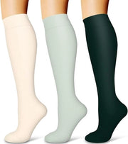 Set di 3 compressi per uomo e donna - allattamento, viaggio, calze per volo - corsa e fitness - gravidanza (L-XL)