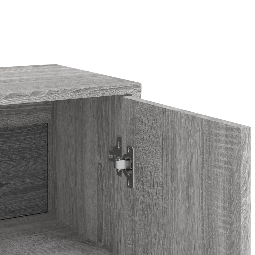 Credenze 2 pz | Madia | Buffet da pranzo | Armadio da pranzo Grigio Sonoma 60x31x84 cm in Legno Multistrato
