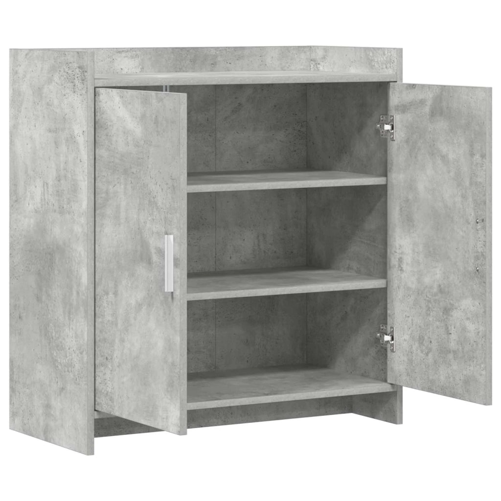 Credenza Grigio Cemento 72 x 36 x 80 cm Legno ingegnerizzato 8011094