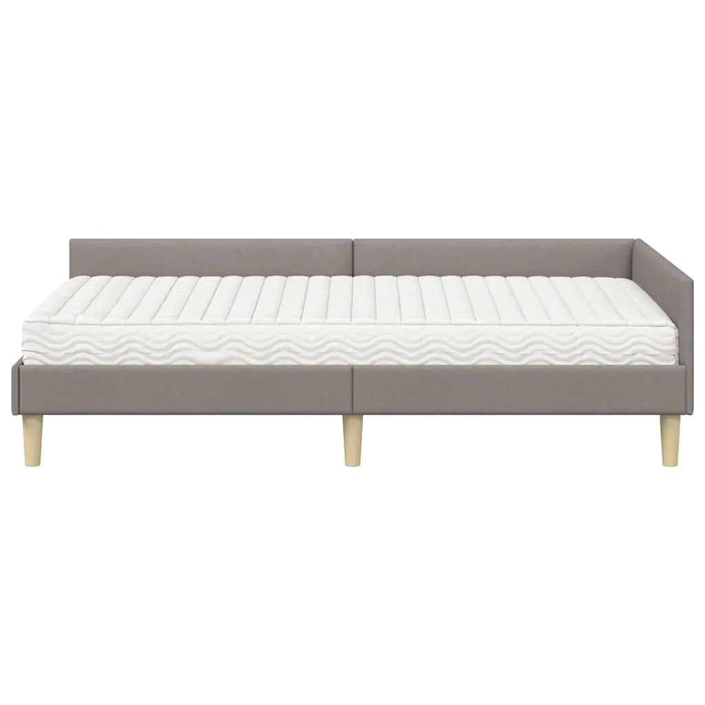 Struttura Letto Angolare con Materasso 2 pcs Talpa Tessuto 3393666