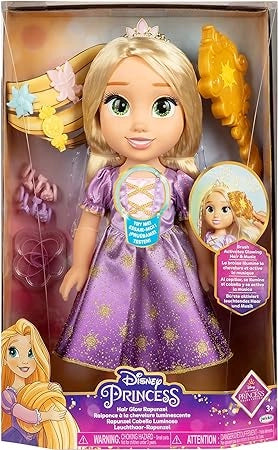 Disney Princess Rapunzel capelli magici che si illuminano davvero, adatto per le bambine ed ottima come idea regalo, dai