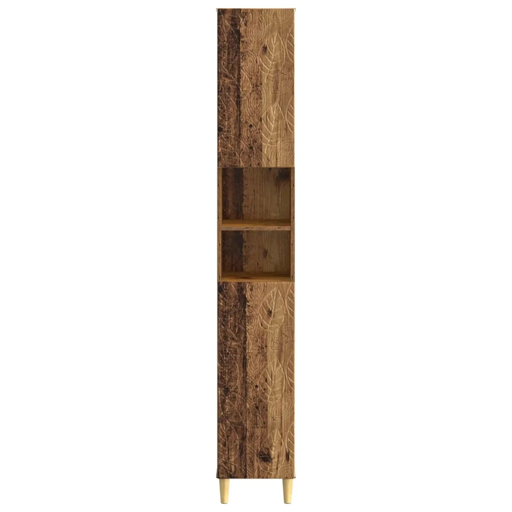Armadio da Bagno con Ripiano Aperto DELFT Legno antico 897043