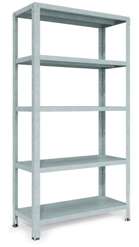 Scaffale in Metallo ad Incastro 5 Ripiani 100x40xh188 cm Crosser Firenze Zincato