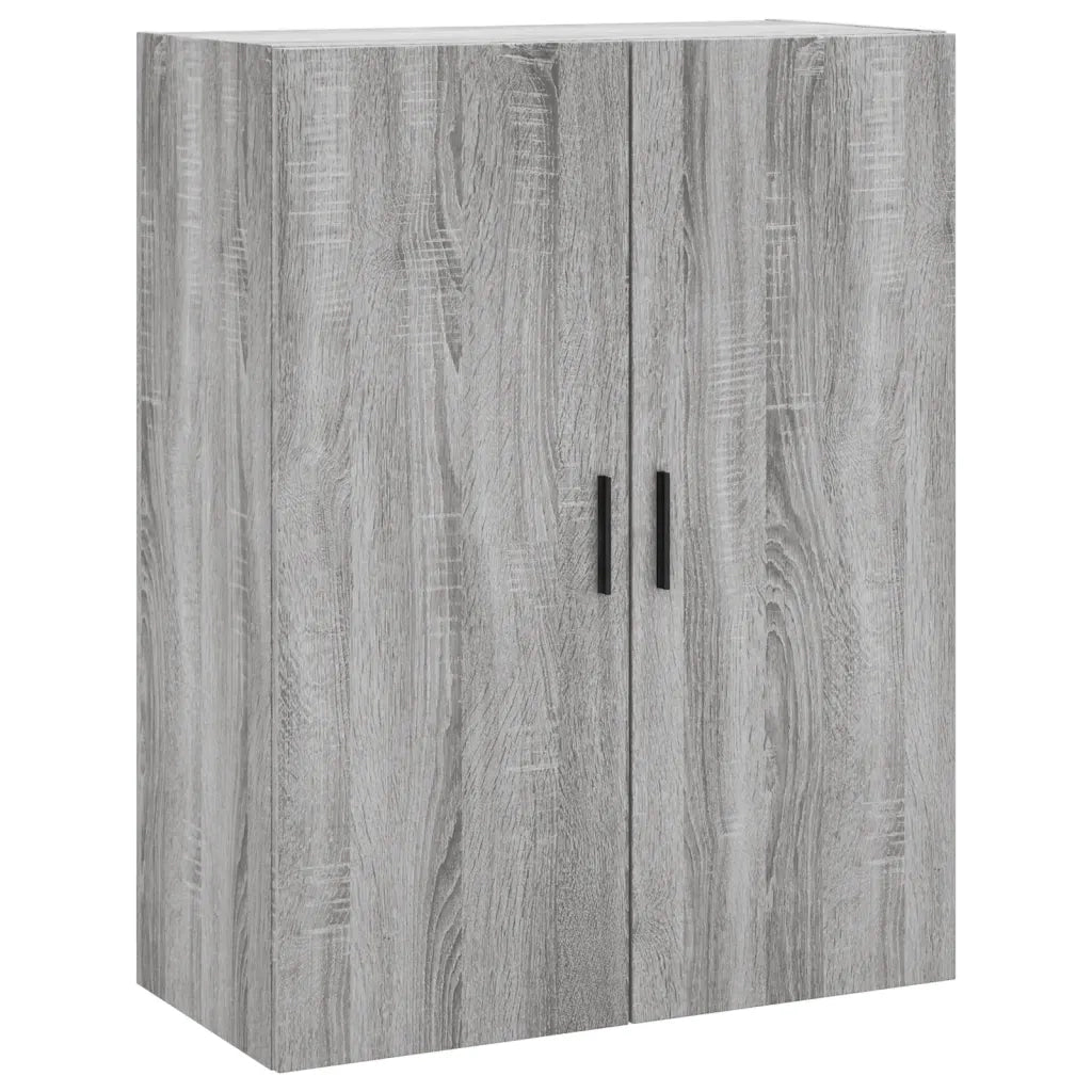 Armadietto a Muro | Mobili a Parete 2 pz Grigio Sonoma 69,5x34x90 cm