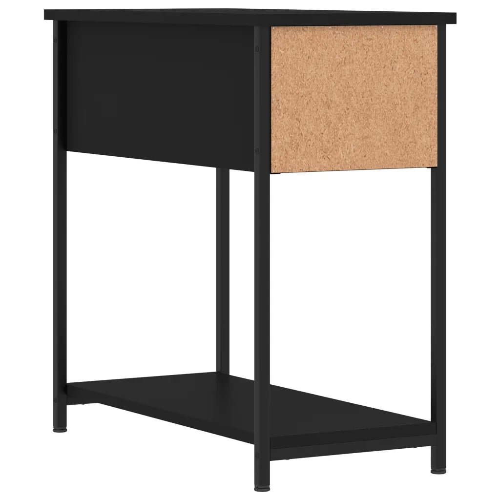 Comodini 2 pz-Set di 2 Tavolino da notte Neri 30x60x60 cm in Legno Multistrato 116008