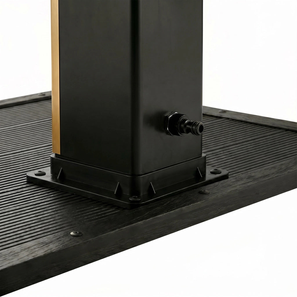 Doccia solare da giardino da 40L con pedana - Surya Gold & Dasar
