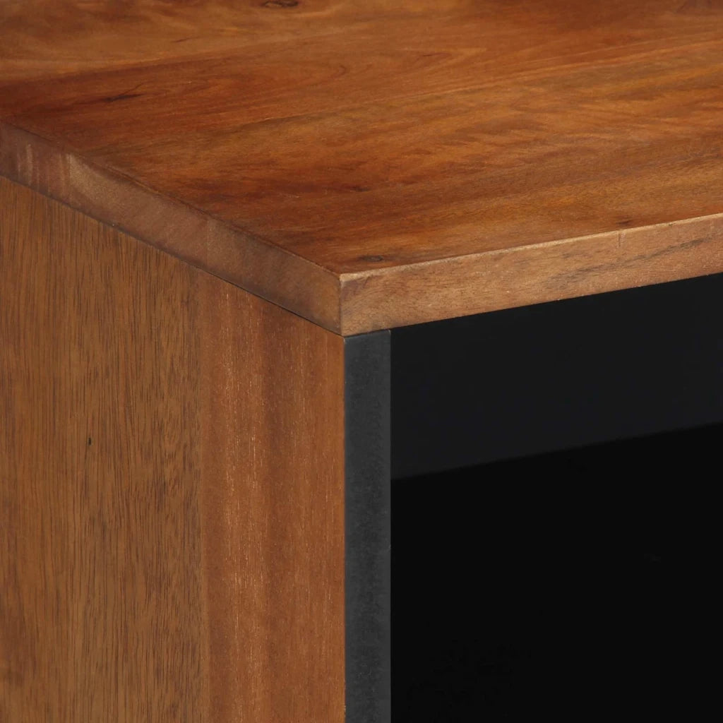Mobile TV-Credenza per TV-Console TV Marrone miele 80 x 33 x 46 cm Legno di mango massello 242270