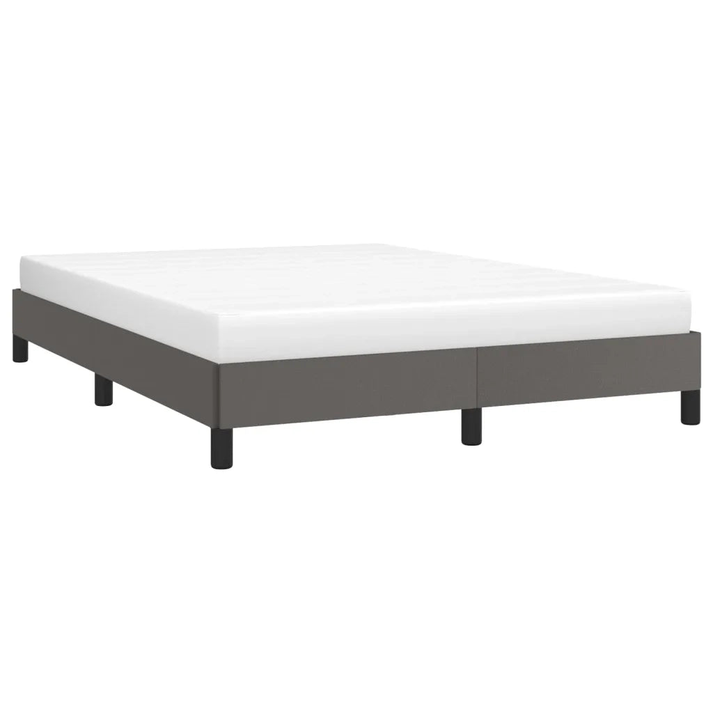 Giroletto-Struttura Letto Grigio 140x190 cm in Similpelle 931736