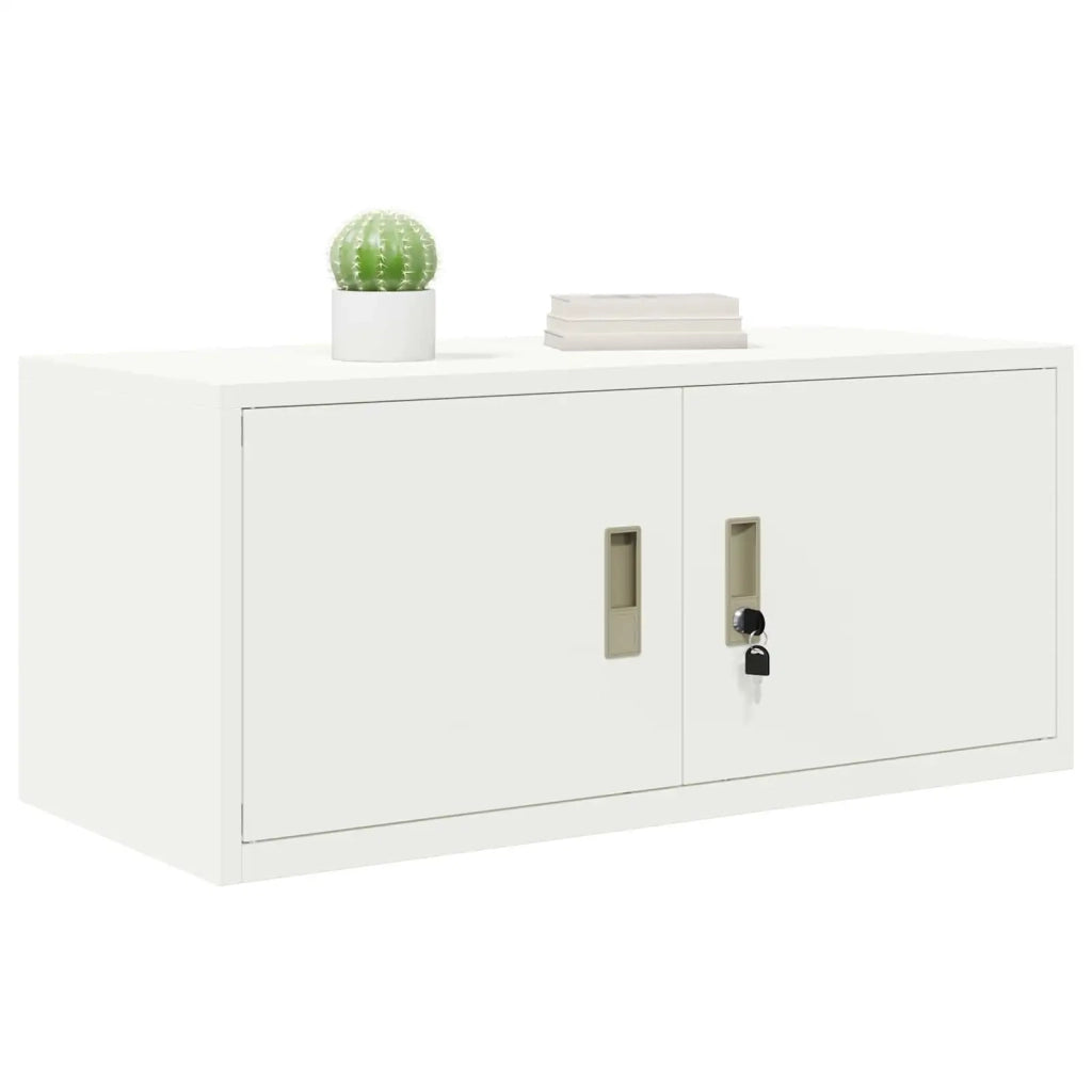 Armadio Bianco 90 x 40 x 40 cm Acciaio 891633