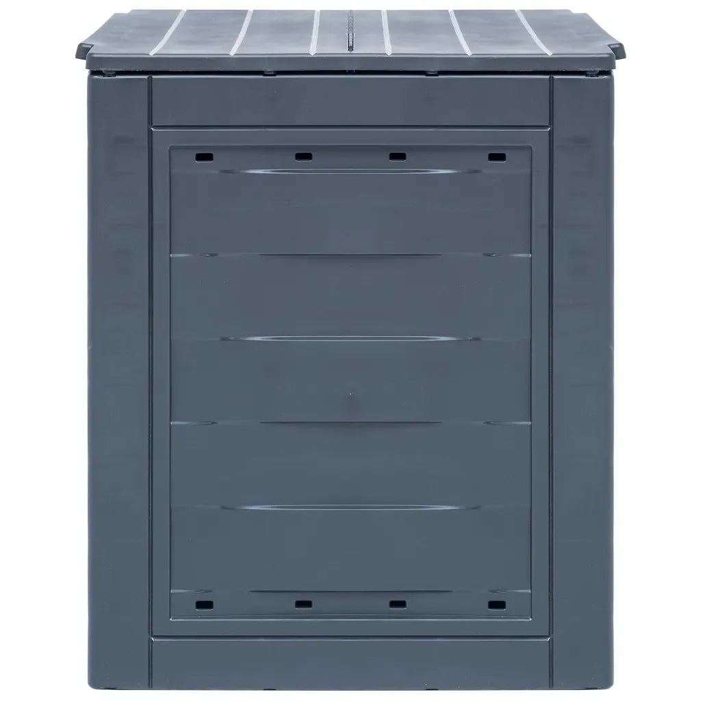 Compostiere per Giardino 2 pz Grigio 60x60x73 cm 520 L