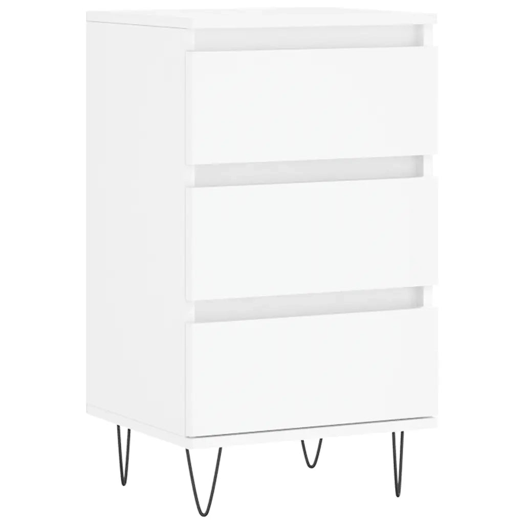 vidaXL Credenza Bianca 40x35x70 cm in Legno Multistrato