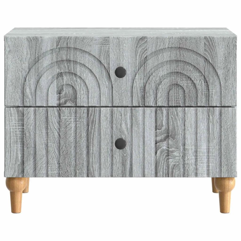 Armadio da Notte con cassetto Grigio Sonoma 62 x 34,5 x 48 cm 894091