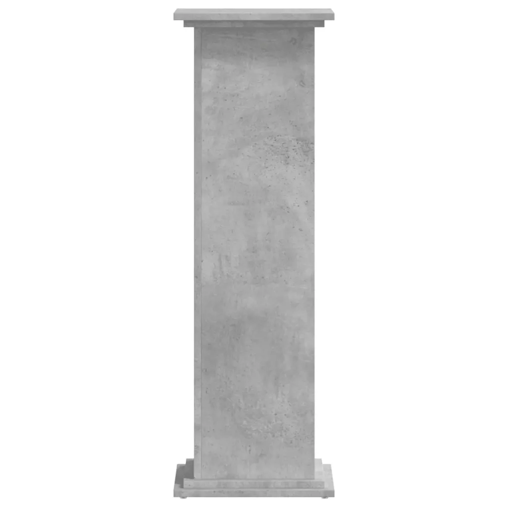 Supporto per Piante Grigio 33x33x100 cm in Truciolato 852981
