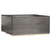 Copri Mobili da Giardino | Telone per mobili da esterni 2 pz 16 Occhielli 205x205x90cm Quadrato