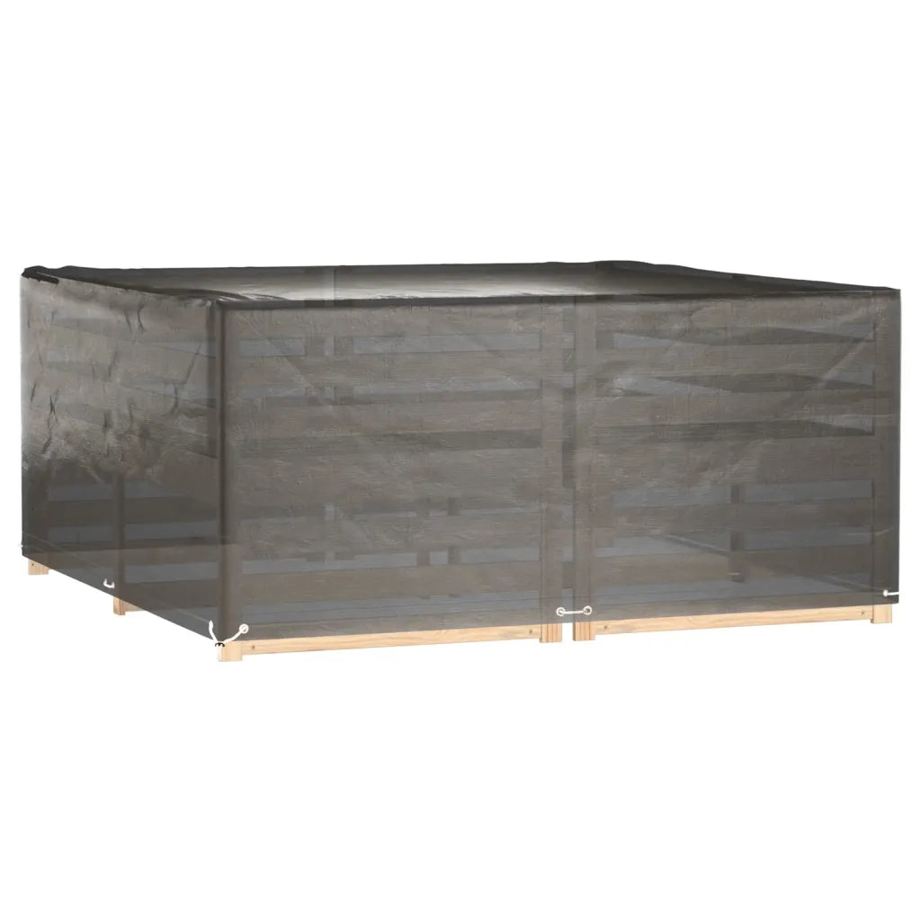 Copri Mobili da Giardino | Telone per mobili da esterni 2 pz 16 Occhielli 205x205x90cm Quadrato