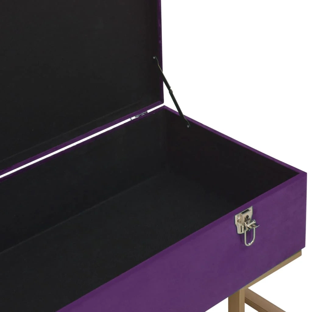 Panca panca con vano portaoggetti 105 cm velluto viola 02_0010749