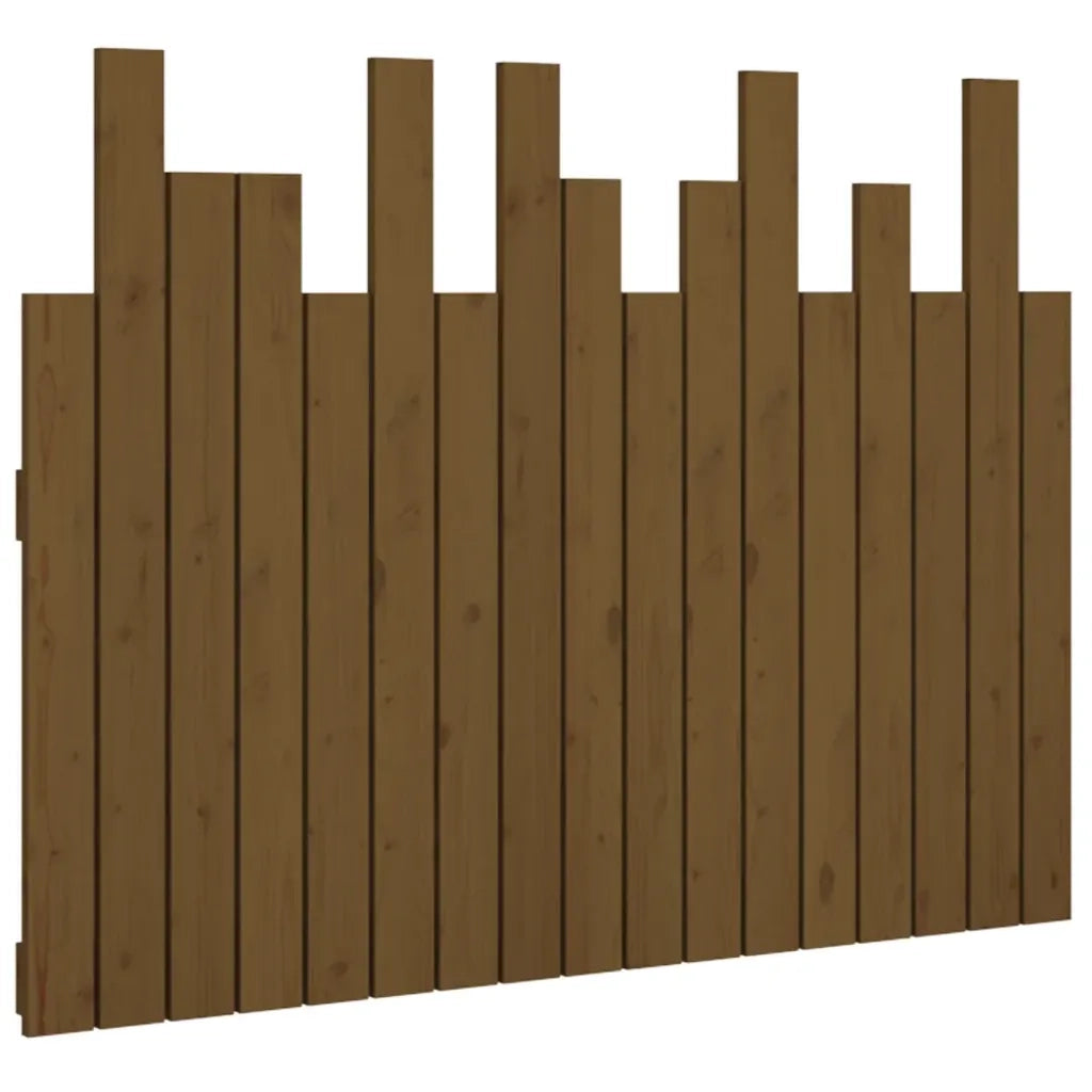 Testiera da Parete Ambra 108x3x80 cm in Legno Massello di Pino