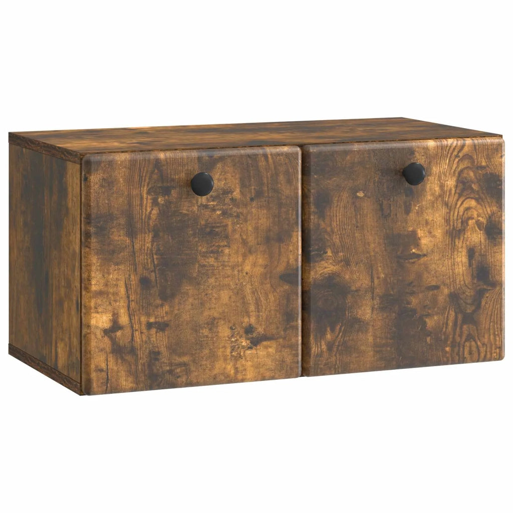 Mobile Porta TV da Muro 59,5 x 31 x 30 cm Rovere Fumo 899220
